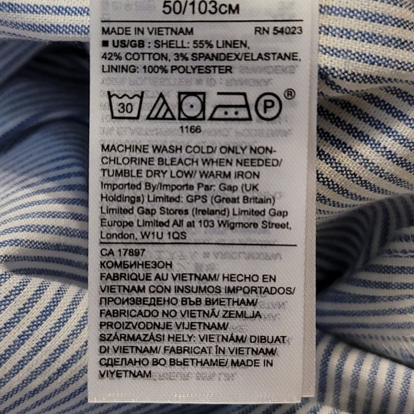 BANANA Republic Women's Striped Cropped Jumpsuit - Picture 17 of 17